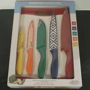 Cuisinart Advantage 11pc Cutlery & Cutting Board Set, Grey  Cuisinart Advantage 11-PC NonsTick Coated Knife Set + 1 Cutting Board display picture 1